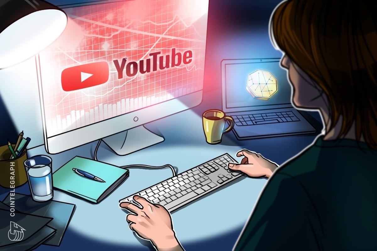 Kripto „YouTube“ peržiūros krito iki 2021 m. žemumo tarp meškos nuotaikos